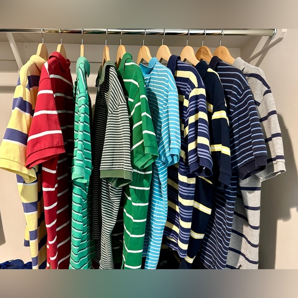 Polo Ralph Lauren Mixed Striped Polo Lot - set of 10